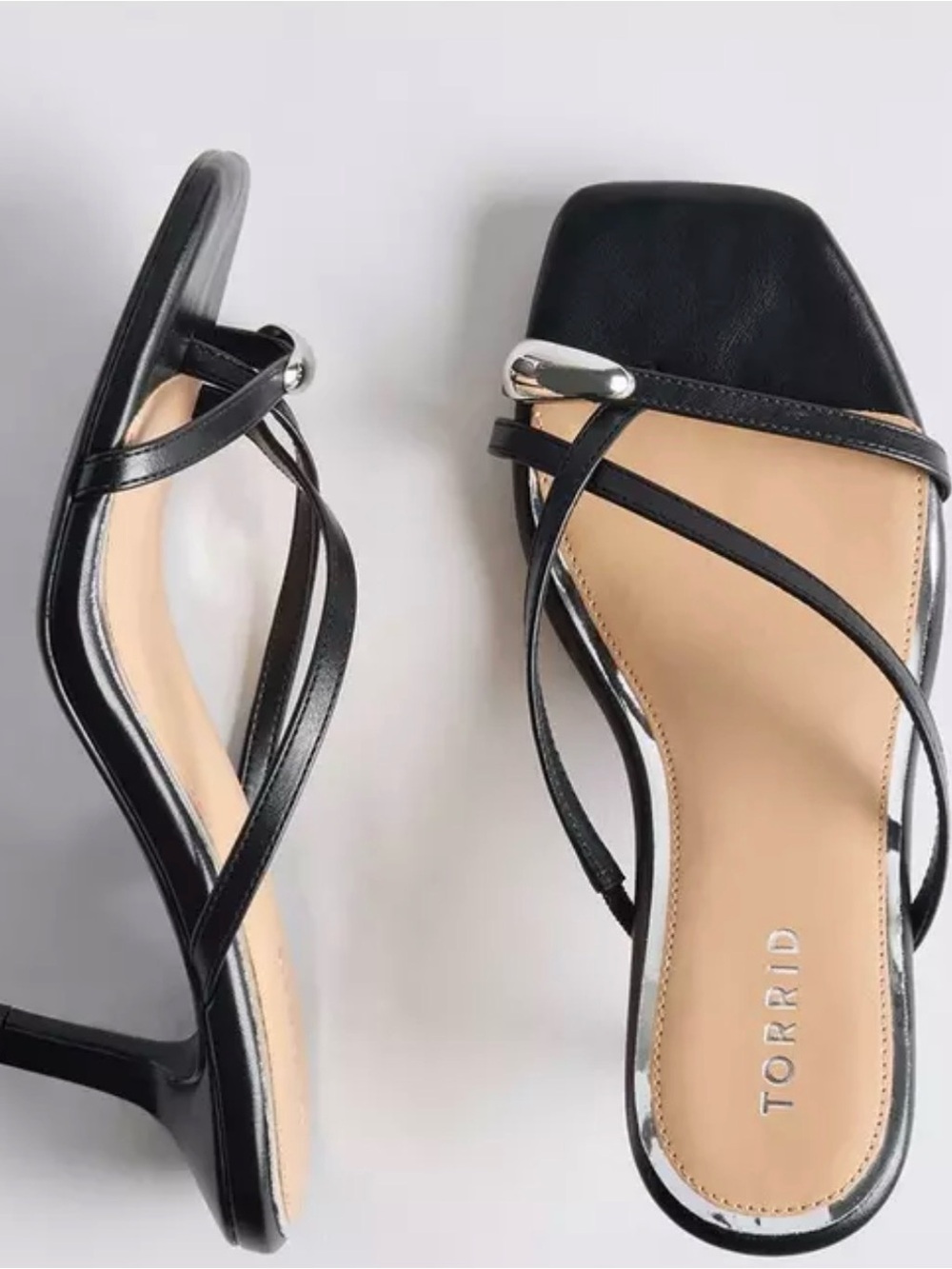 Torrid Black Strappy Heels